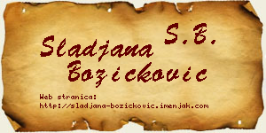 Slađana Božičković vizit kartica